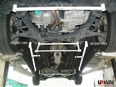 Honda Stream 07+ UltraRacing 2x 3-Point Floor Bars