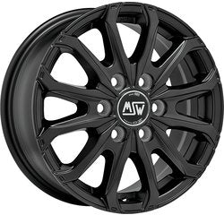 Cerchio MSW 6.5 x 16 6/130 ET 62 mm MSW 48 VAN 6 HOLES MATT BLACK