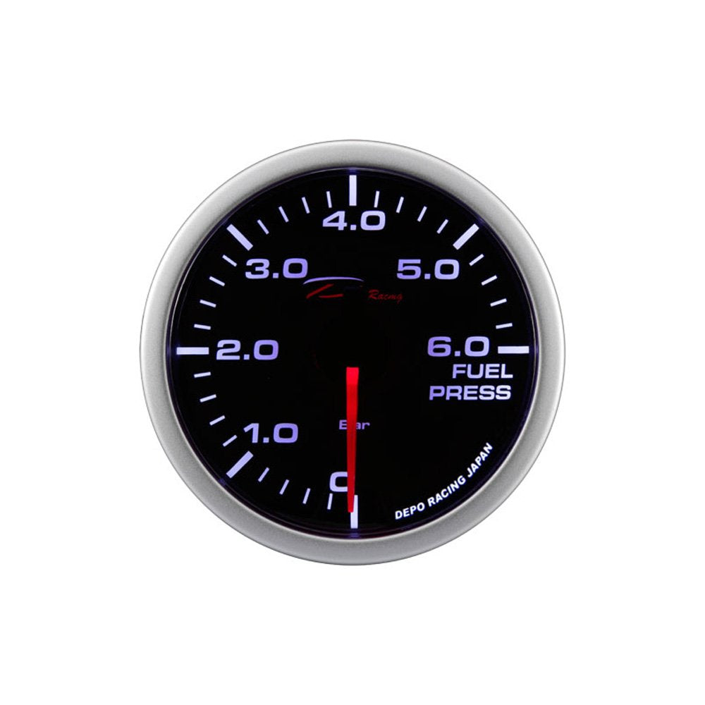 Manometro Pressione Benzina 0-6 bar DEPO Racing da 52mm - WA5267B