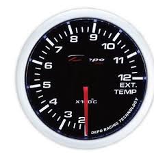 Manometro Pressione Turbo Meccanico -1+3 bar DEPO Racing da 52mm - WS-MW5201B-3BAR