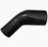 R45/70-57B - Manicotto in silicone con curva a riduzione 45° diametro interno ø 70mm a 57mm - NERO