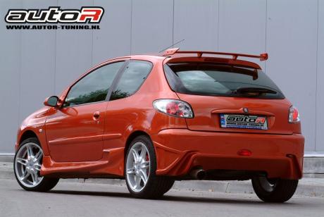 Peugeot 206 98-03 3D Rearbumper Hunter