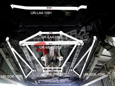Mazda 2 (Sedan) 07+ UltraRacing Mid Lower H-Brace 1093