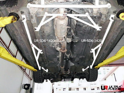 Mitsubishi EVO X UltraRacing 2x 3-Point Side/Floor Bars 1420