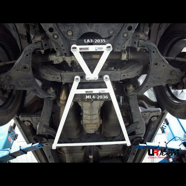 Isuzu D-Max 2.5D 11+ UltraRacing 4P Mid Lower Brace 2036