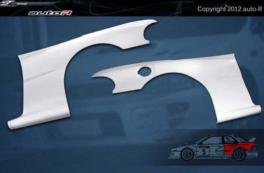 Subaru Impreza 92-00 2D Coupe 22B Look WRC Rear Wheel Arches