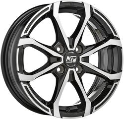 Cerchio MSW 7.0 x 16 4/108 ET 37 mm MSW X4 GLOSS BLACK FULL POLISHED