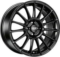 Cerchio OZ 8.0 x 18 5/108 ET 45 mm SUPERTURISMO LM MATT BLACK SILVER LETTERING