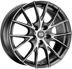 Cerchio MSW 8.0 x 17 5/112 ET 35 mm MSW 25 MATT TITANIUM FULL POLISHED