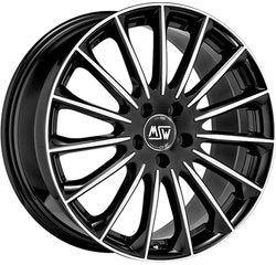 Cerchio MSW 9.5 x 20 5/112 ET 35 mm MSW 30 GLOSS BLACK FULL POLISHED