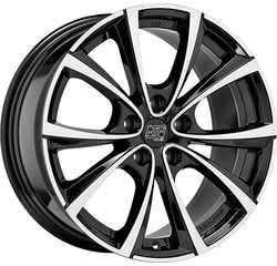 Cerchio MSW 9.5 x 20 5/114 ET 45 mm MSW 27T GLOSS BLACK FULL POLISHED