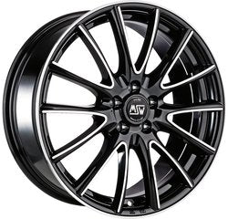 Cerchio MSW 7.5 x 17 5/108 ET 45 mm MSW 86 GLOSS BLACK FULL POLISHED