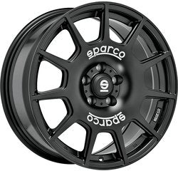 Cerchio SPARCO 8.0 x 18 5/108 ET 45 mm SPARCO TERRA MATT BLACK WHITE LETTERING
