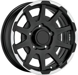 Cerchio SPARCO 5.5 x 16 5/139 ET 5 mm SPARCO DAKAR MATT BLACK LIP POLISH