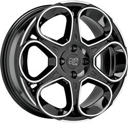 Cerchio MSW 7.5 x 18 5/110 ET 36 mm MSW 83 GLOSS BLACK FULL POLISHED