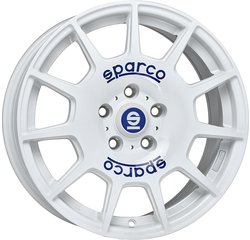 Cerchio SPARCO 7.5 x 17 5/100 ET 48 mm SPARCO TERRA WHITE BLUE LETTERING