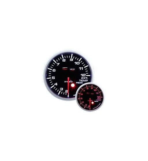 Manometro Temperatura Gas Di Scarico EGT DEPO Racing con picco e warning da 52mm - PK-WA5257B