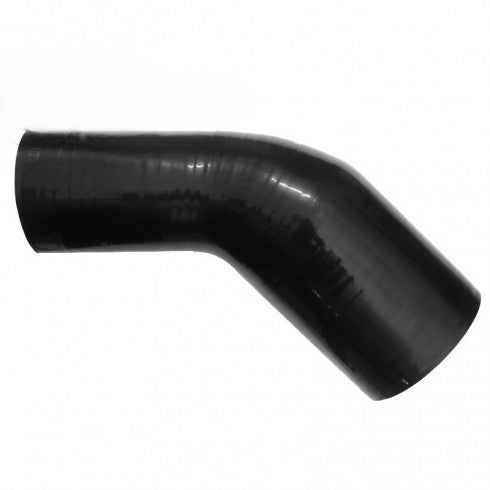 A45-45B - Manicotto in silicone con curva 45° diametro interno ø 45mm - NERO