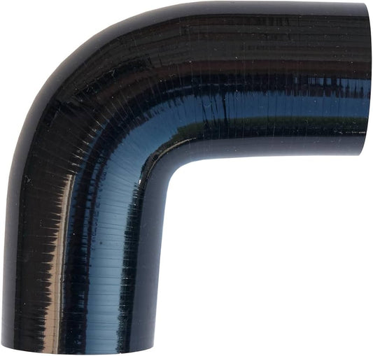 A90-32B - Manicotto in silicone con curva 90° diametro interno ø 32mm - NERO