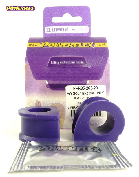 Posiz. n°9 - Qt. 2 - Powerflex per Volkswagen Golf Golf Mk2 4WD, incl. Rallye & Country (1985 - 1992) - PFR85-263-20