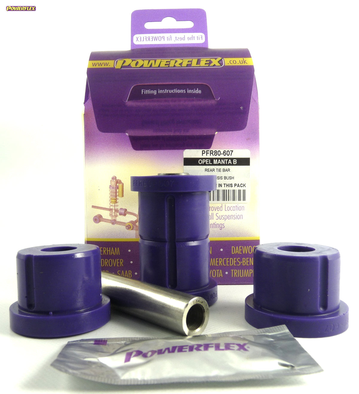 Posiz. n°7 - Qt. 2 - Powerflex per Opel Manta B (1982-1988)  - PFR80-607
