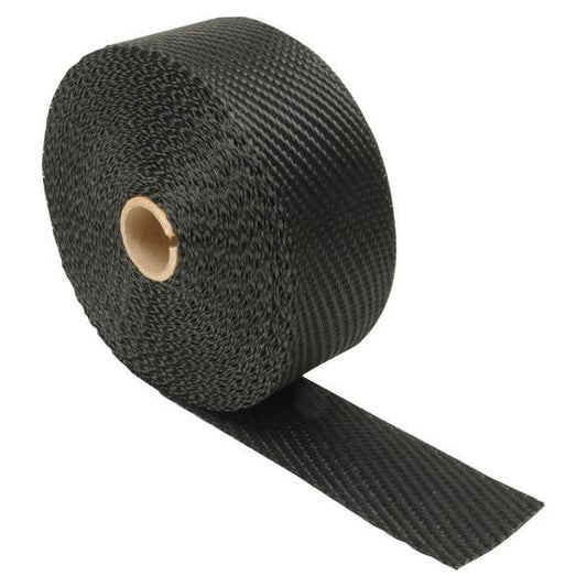Benda termica DEI BLACK Titanium per scarichi, collettori e tubazioni 7,5 metri x 50mm NERA